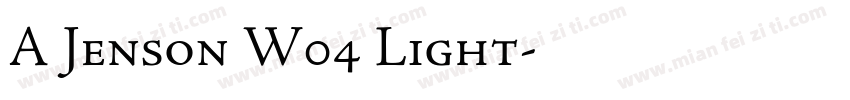 A Jenson W04 Light字体转换